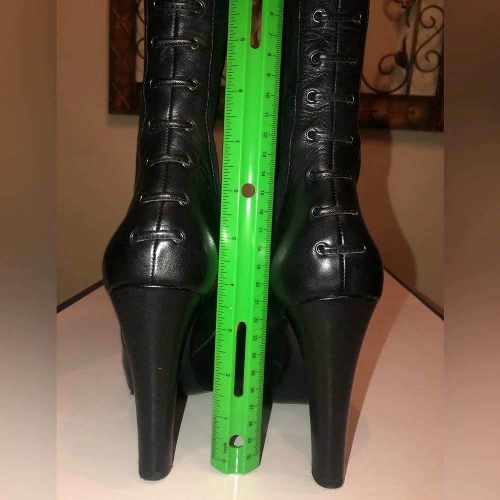 Nine West over the knee black boots; sexy, classy, & very sassy; - Picture 2 of 12